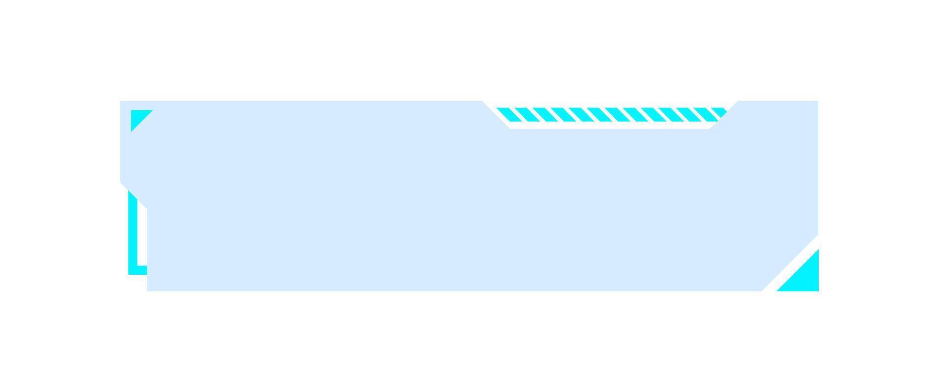 Futuristic lower third interface illustration. overlay element. vector