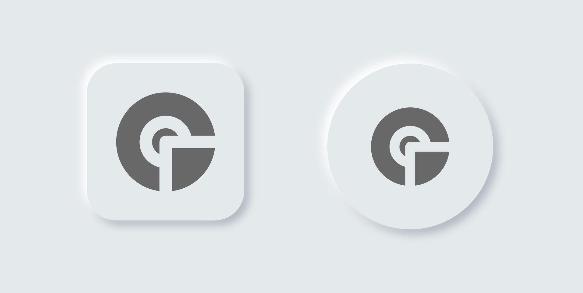 Report solid icon in neomorphic design style. Statistic signs illustration. vector