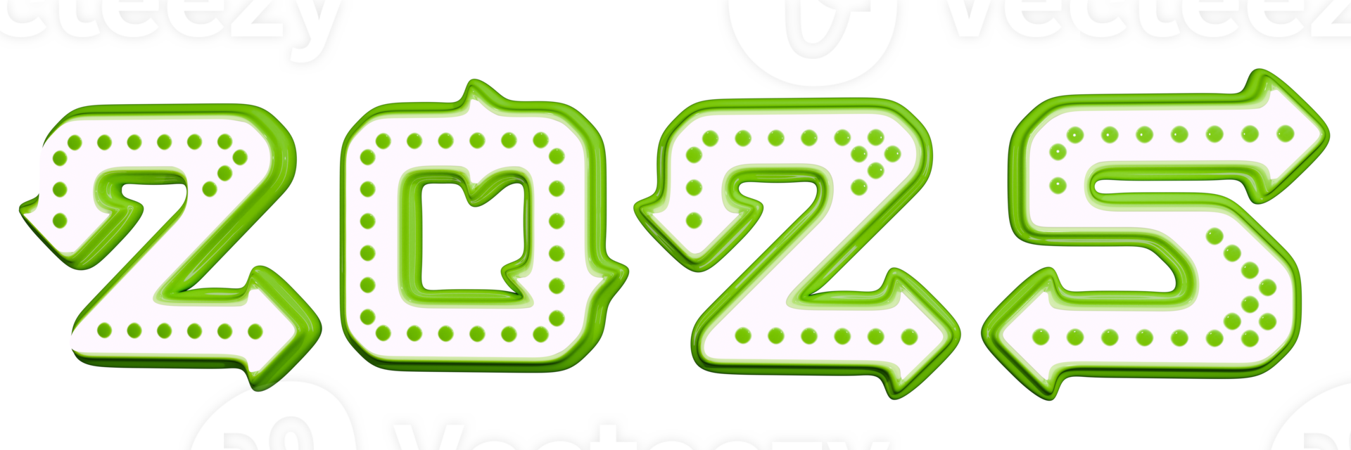 The word 2025 is shown in green letters png