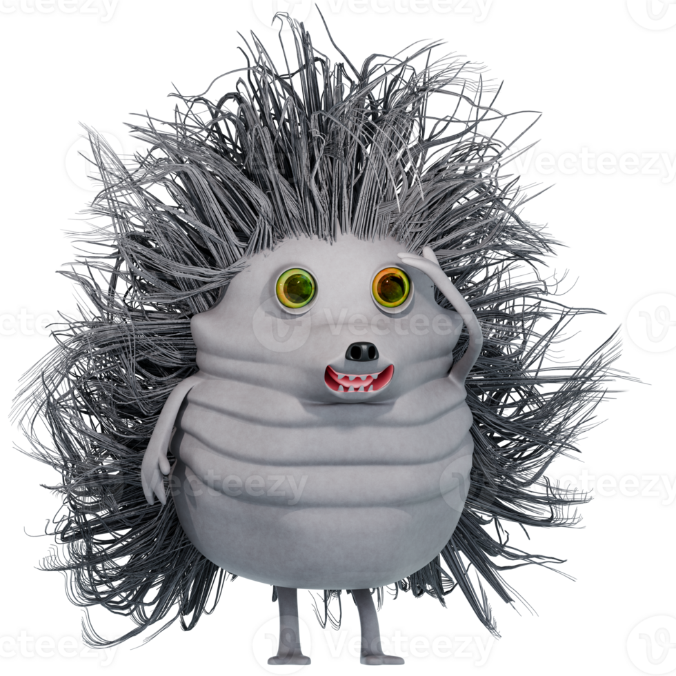 A hedgehog looked into the distance png