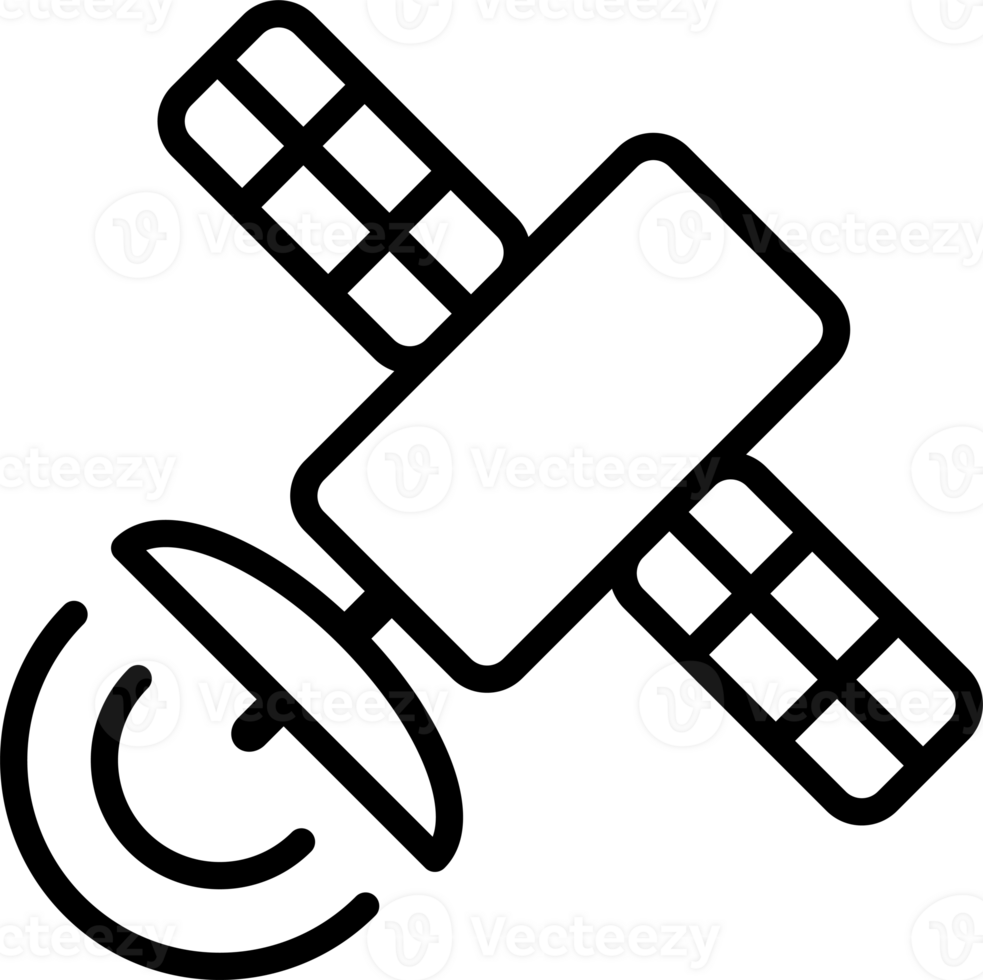 Satellite icon for graphic design, logo, web site, social media, mobile app, ui illustration png
