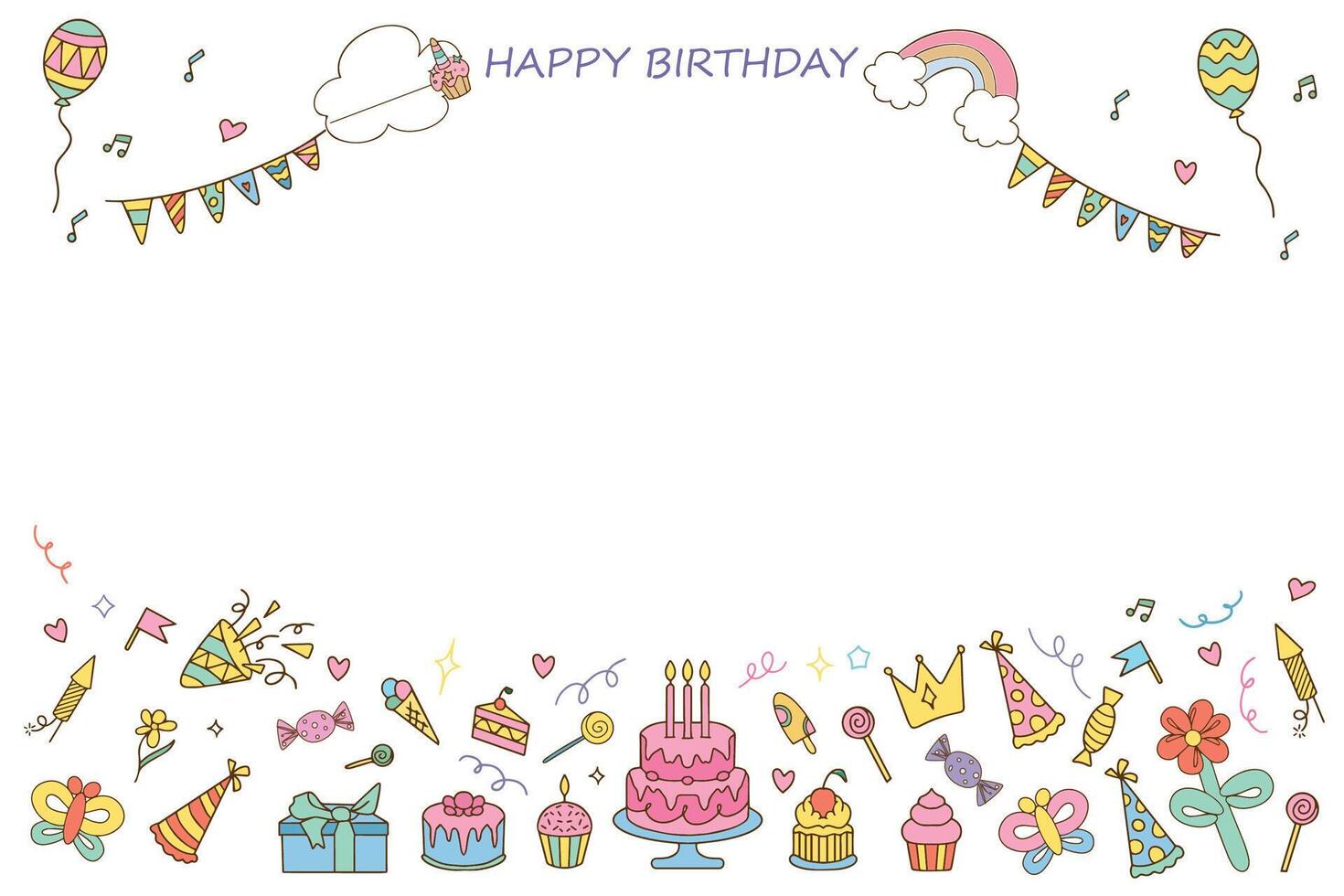 Party and holiday design elements collection. Festive events and shows icon set. Birthday and anniversary objects. With cake, carnival masks, firecrackers, fireworks, gifts, drinks, flags, streamers. vector