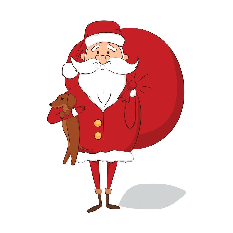 Santa Claus isolated on white background vector