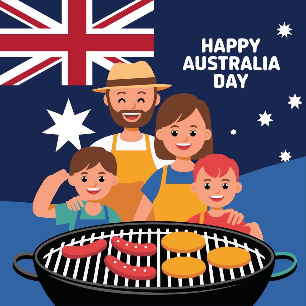 Happy Australia Day illustration vector