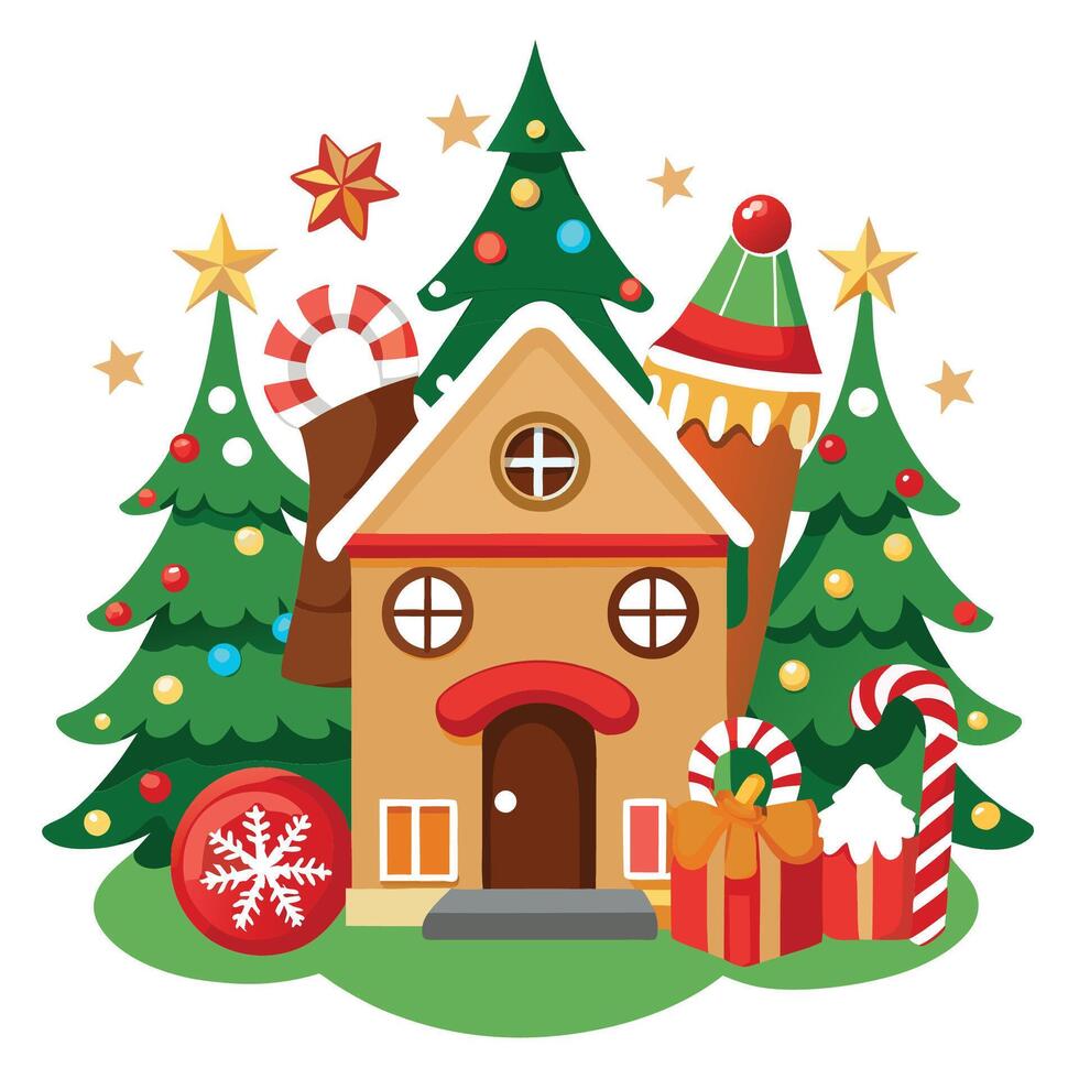 Festive Holiday Icons vector