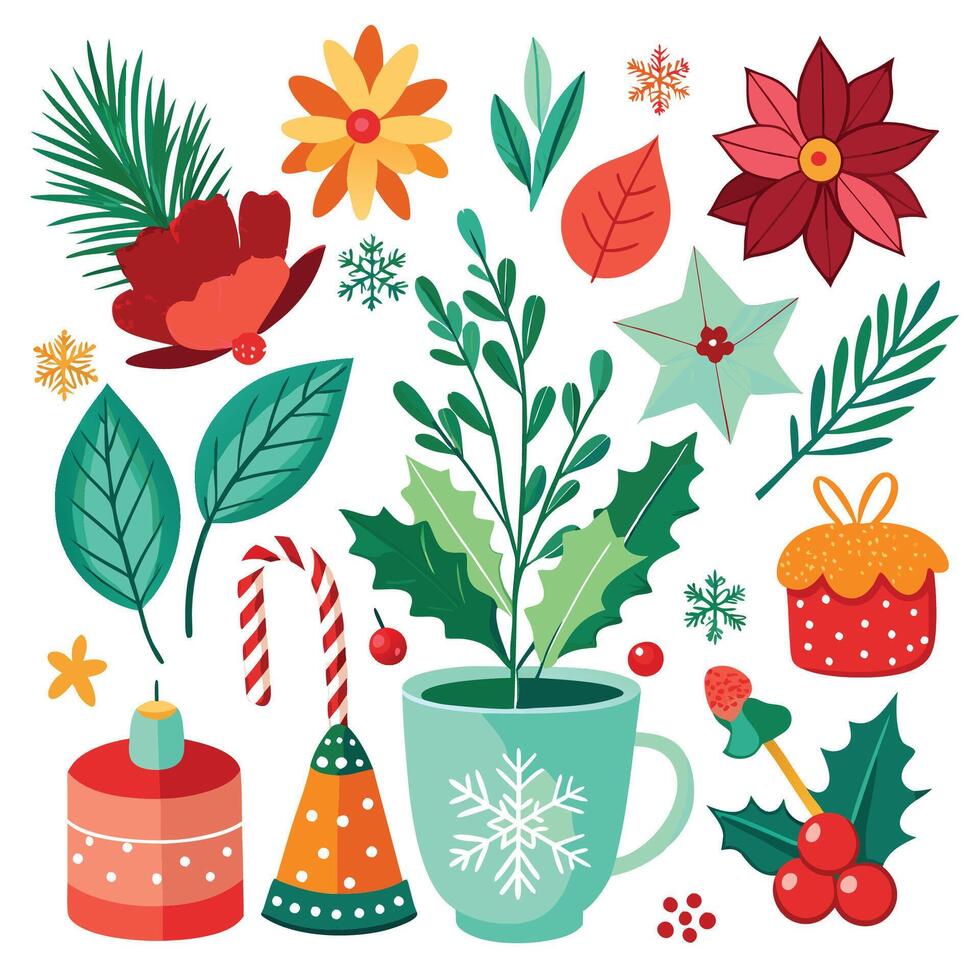 Winter Festivity Elements vector