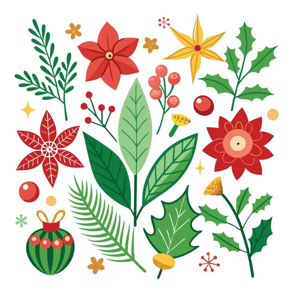 Jolly Christmas Set vector