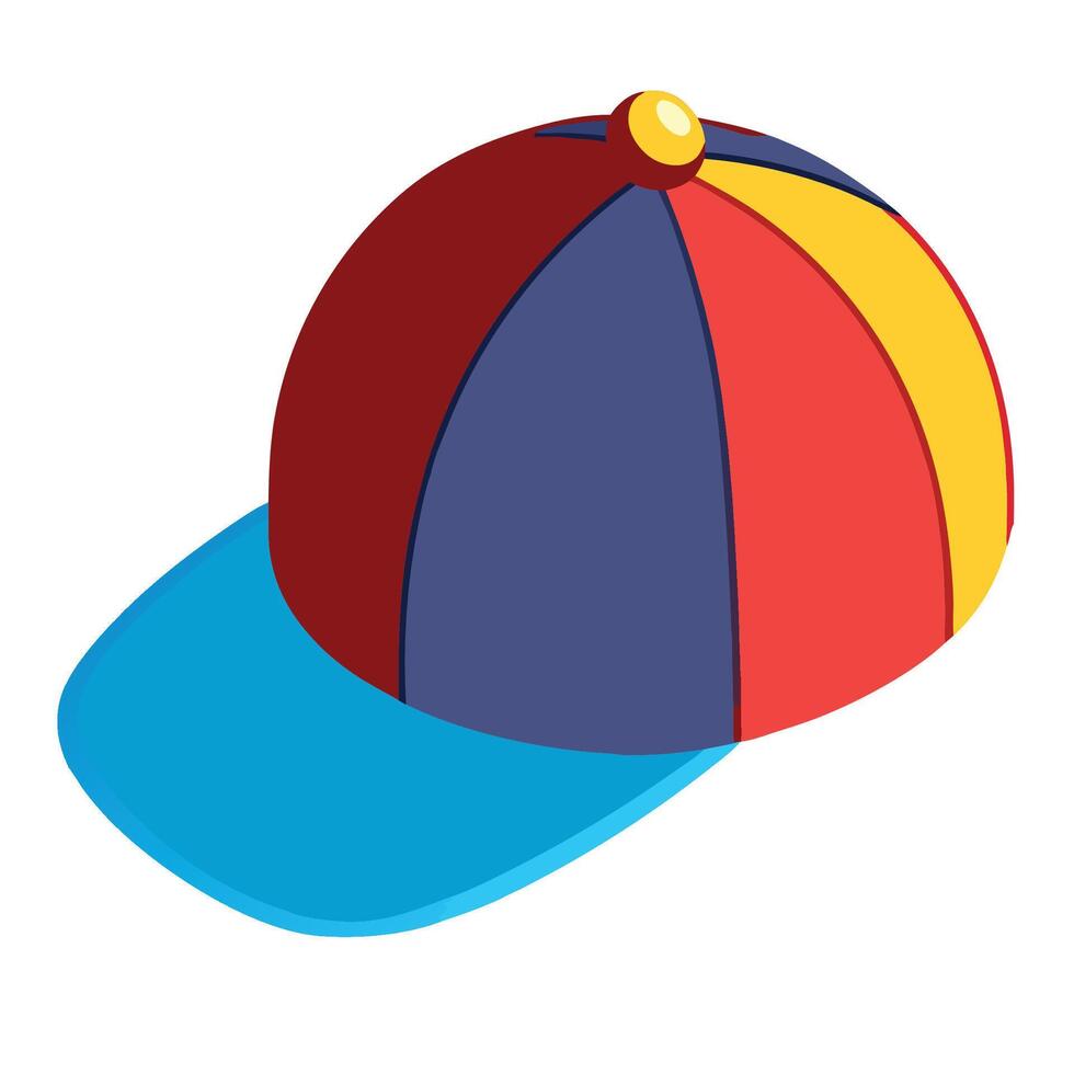 a cap on white background vector