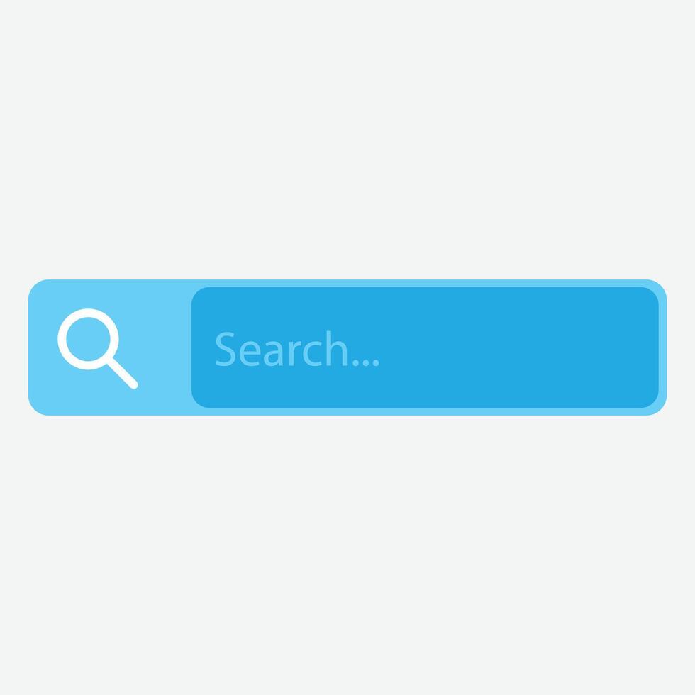 Search button with a magnifying glass icon vector