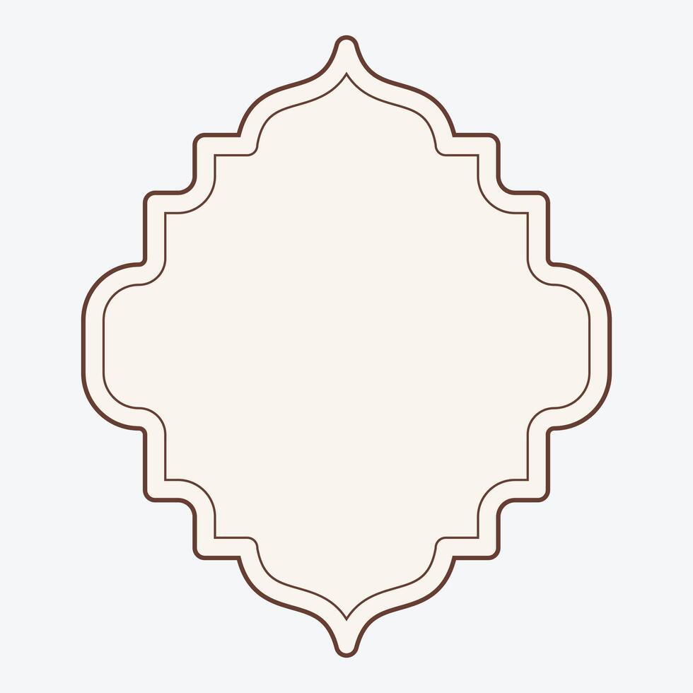 Ornate decorative frame with an intricate design, suitable for invitations or announcements. vector