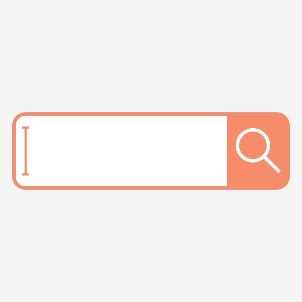 A simple search bar design with an icon for searching. vector