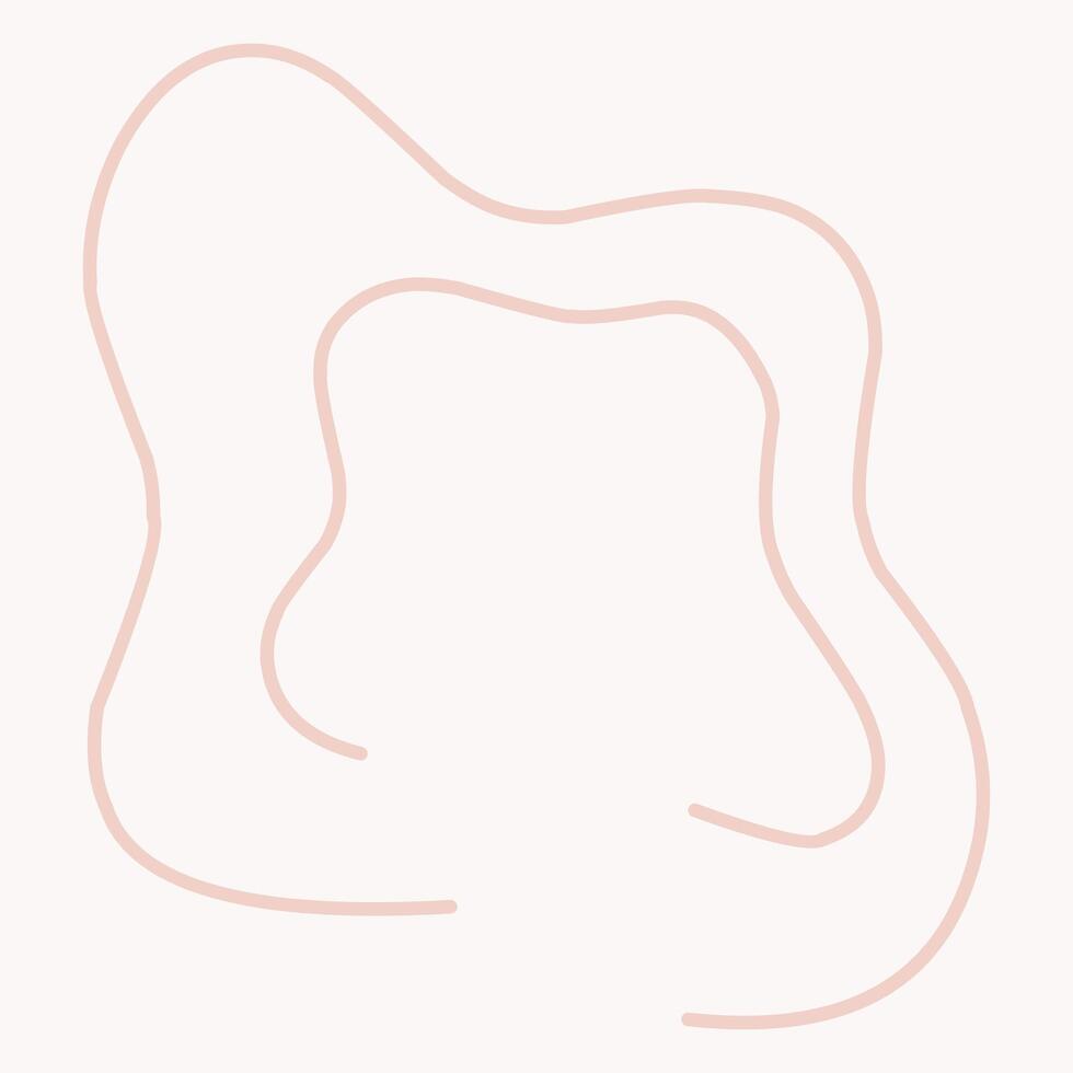 A series of abstract, flowing lines creating a soft, organic shape. vector