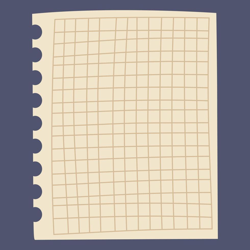 A blank grid paper sheet, ideal for drawing, planning, or note-taking. vector