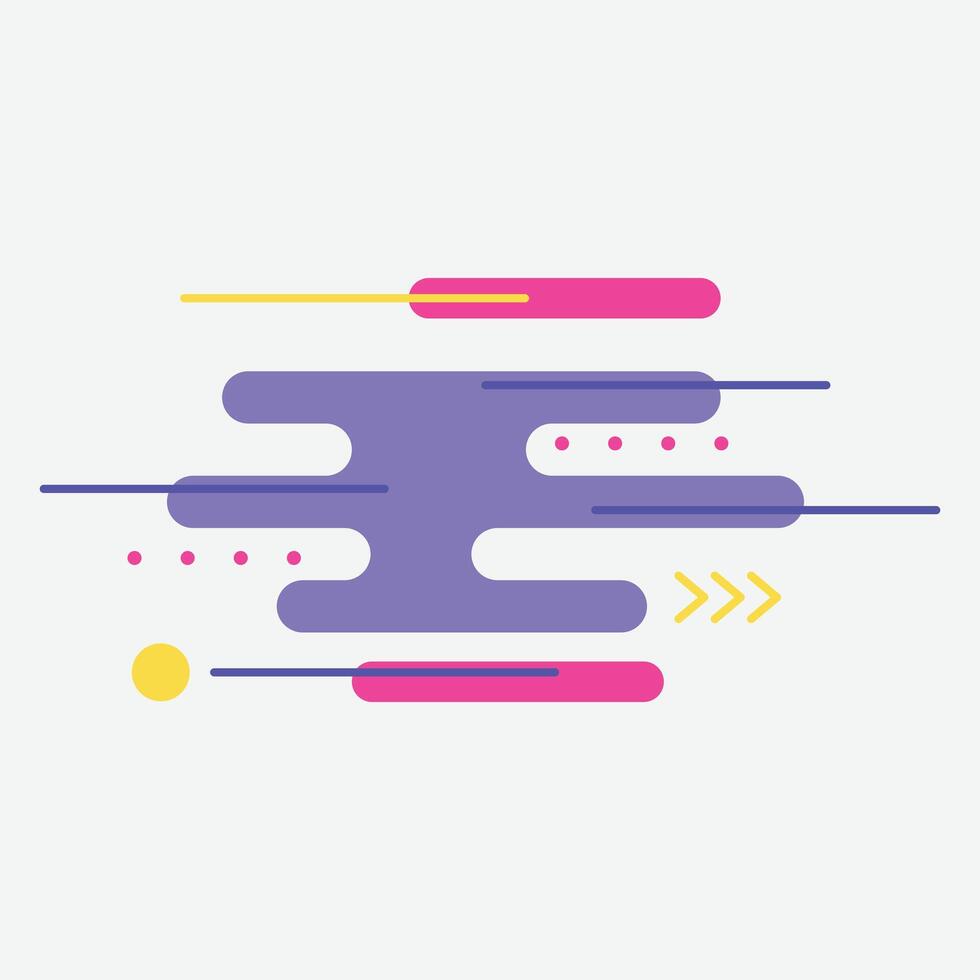 Abstract graphic design featuring colorful shapes and lines for visual appeal. vector