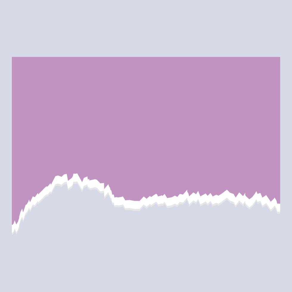 Abstract graphic with a smooth gradient and wavy edge in purple tones. vector