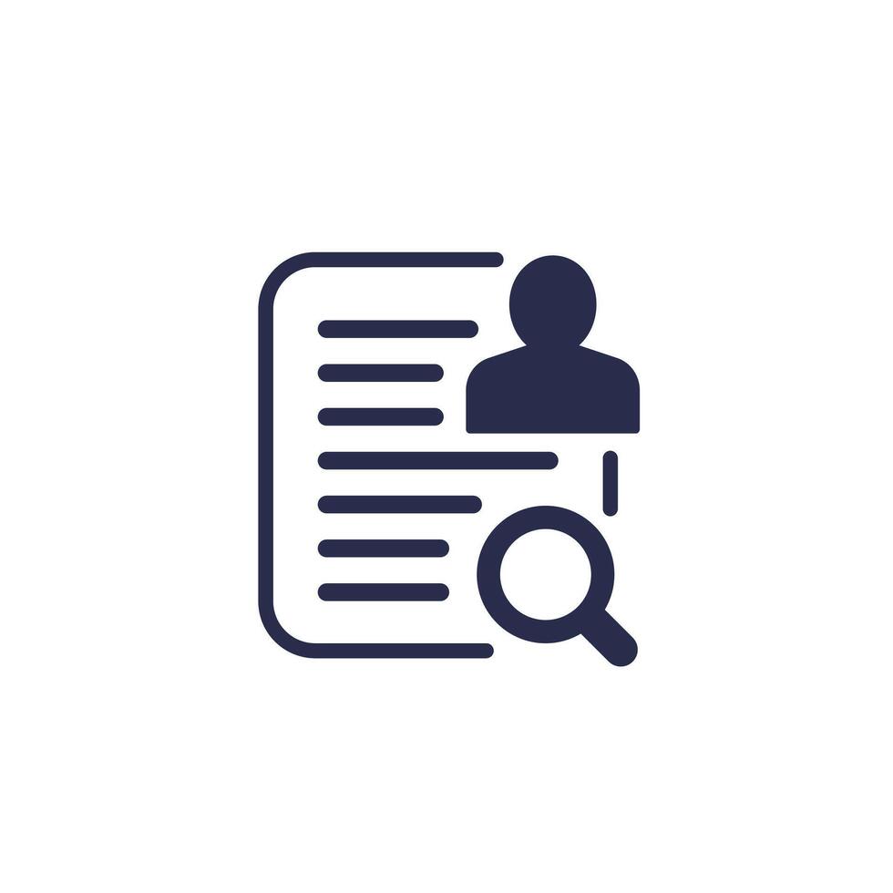 auditor or financial inspector icon vector