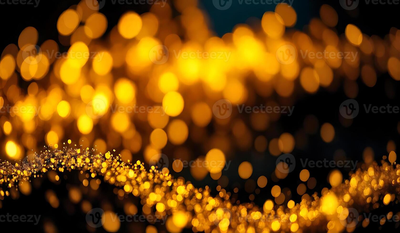 Golden abstract bokeh, luxury glitter golden bokeh light background photo
