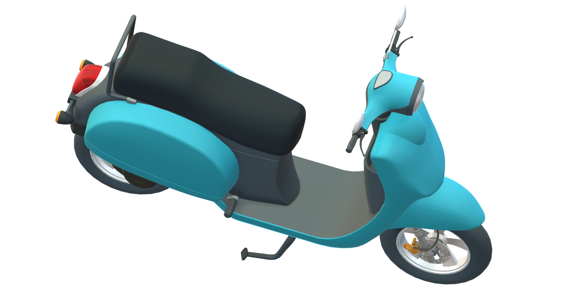 Scooter Top view isolated on a Transparent Background png
