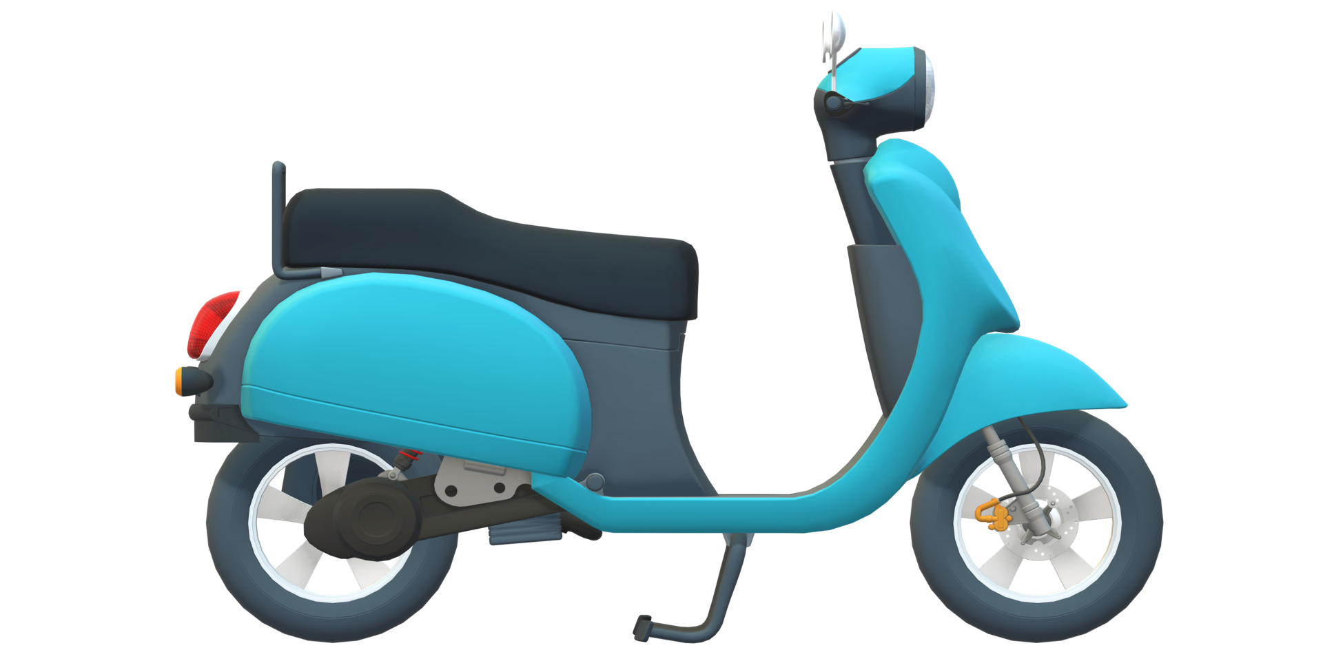 Beautiful Scooter isolated on a Transparent Background png