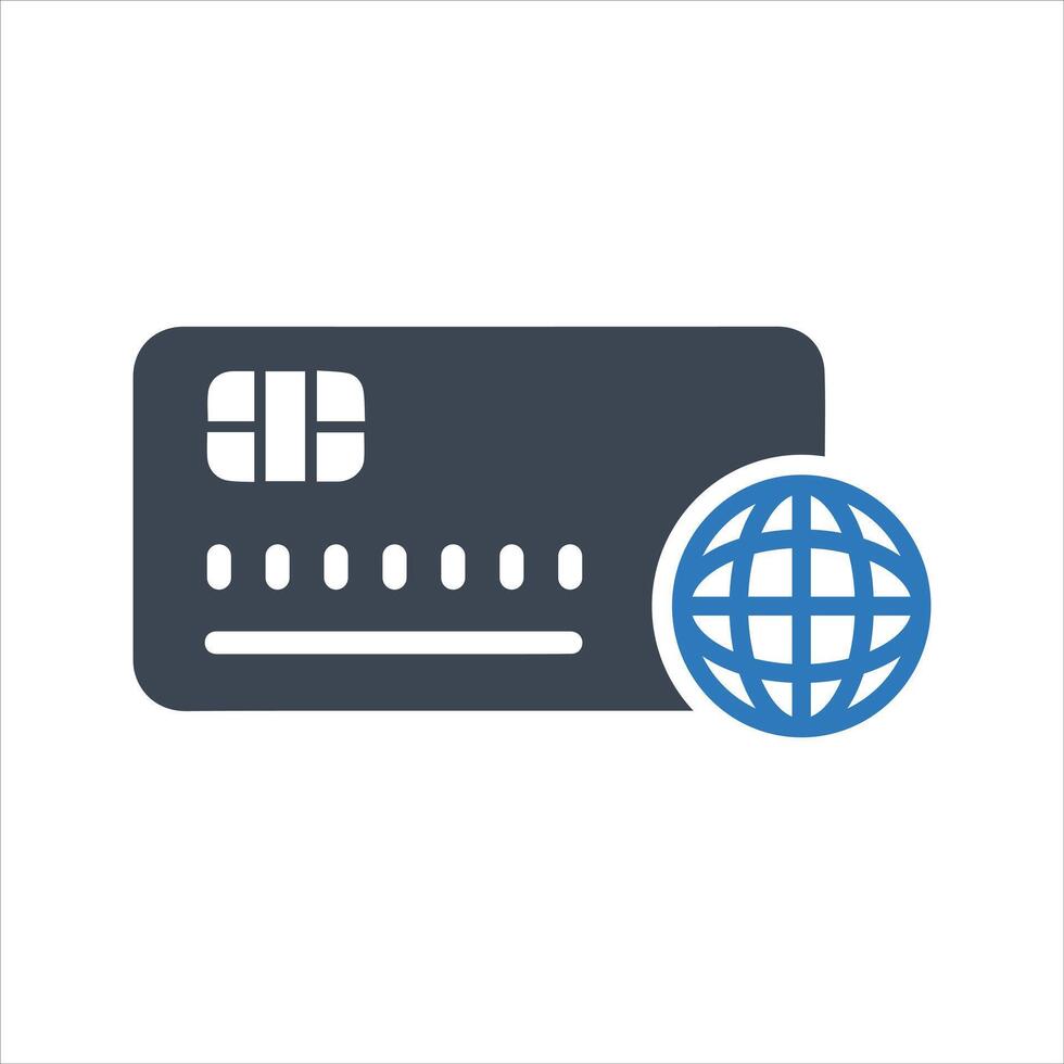Credit card icon. Payment tool icon vector