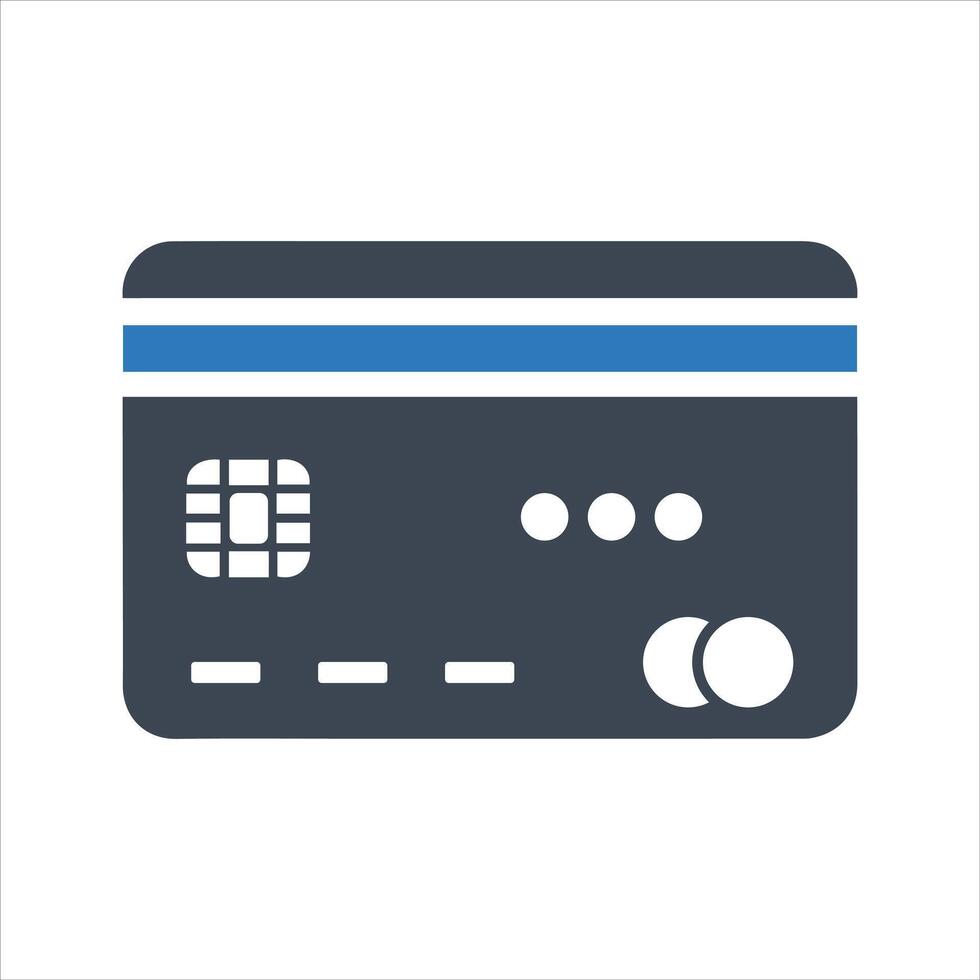 Credit card icon. Payment tool icon vector