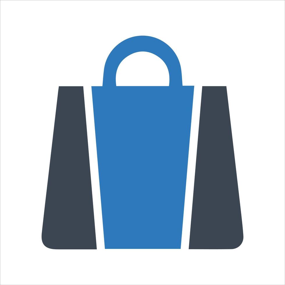 Shopping bag icon vector