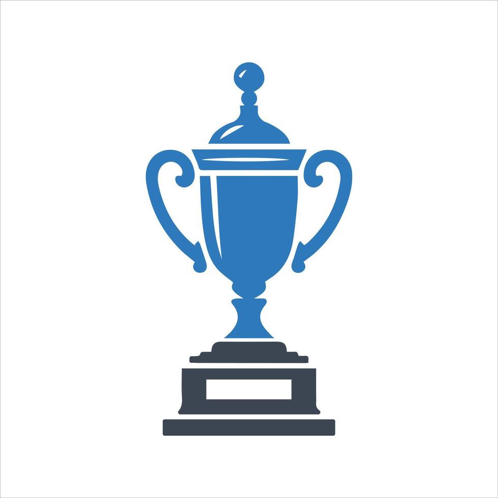 Trophy cup icon vector