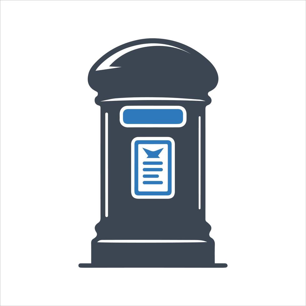 Mail box icon. Post box icon vector