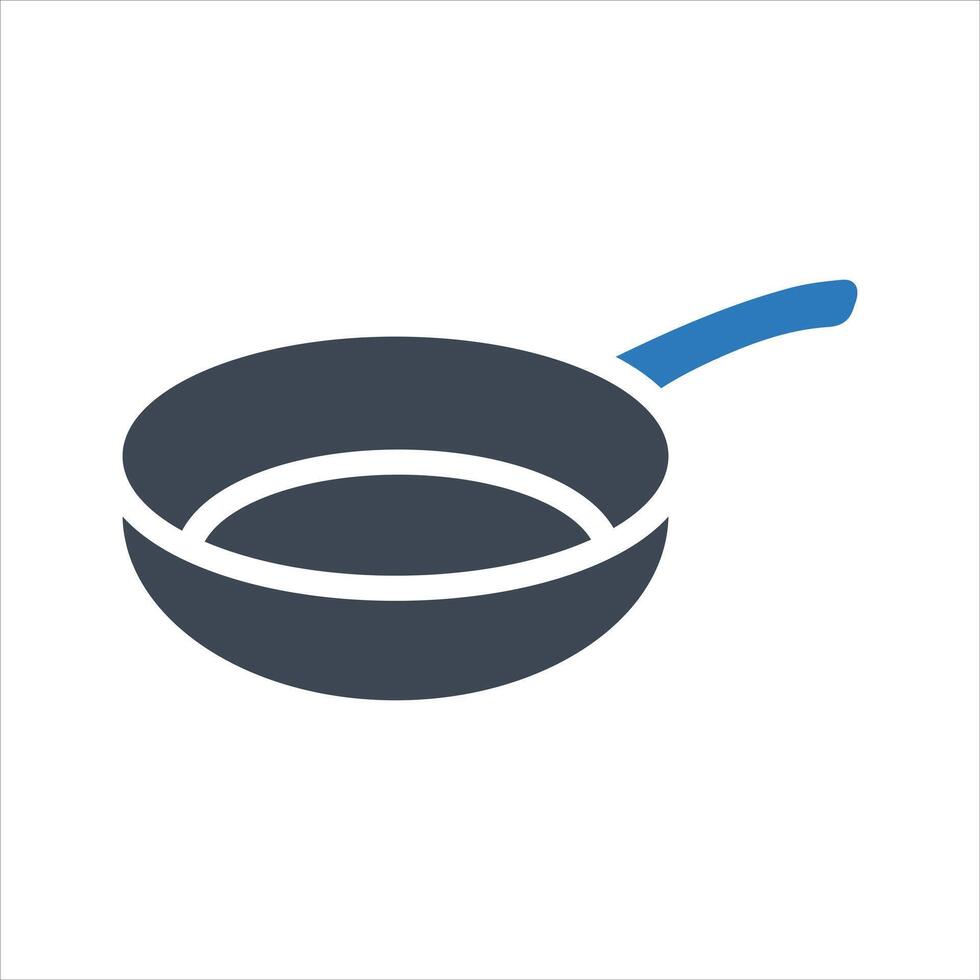 Frying pan icon. Pan icon vector