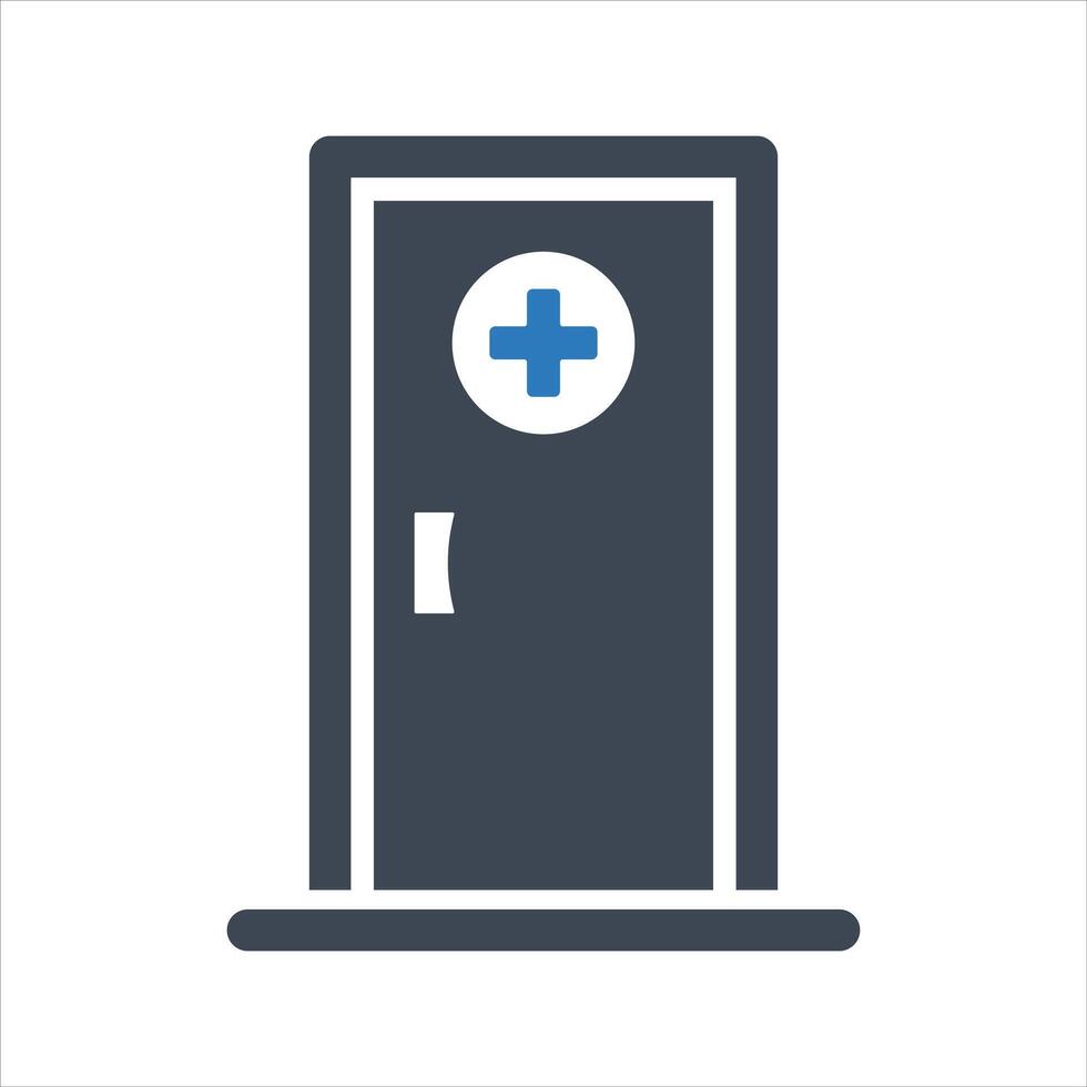 First aid room icon. First aid at work icon vector