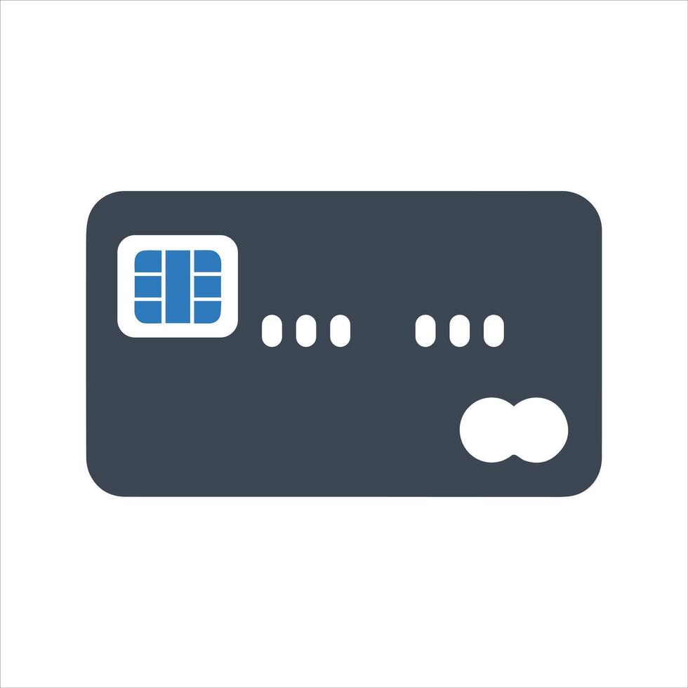 Credit card icon vector