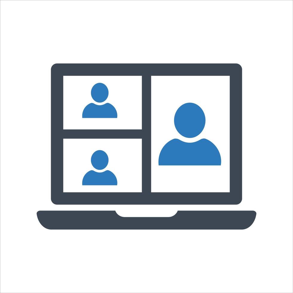 call icon. Conference call. Online meeting icon vector