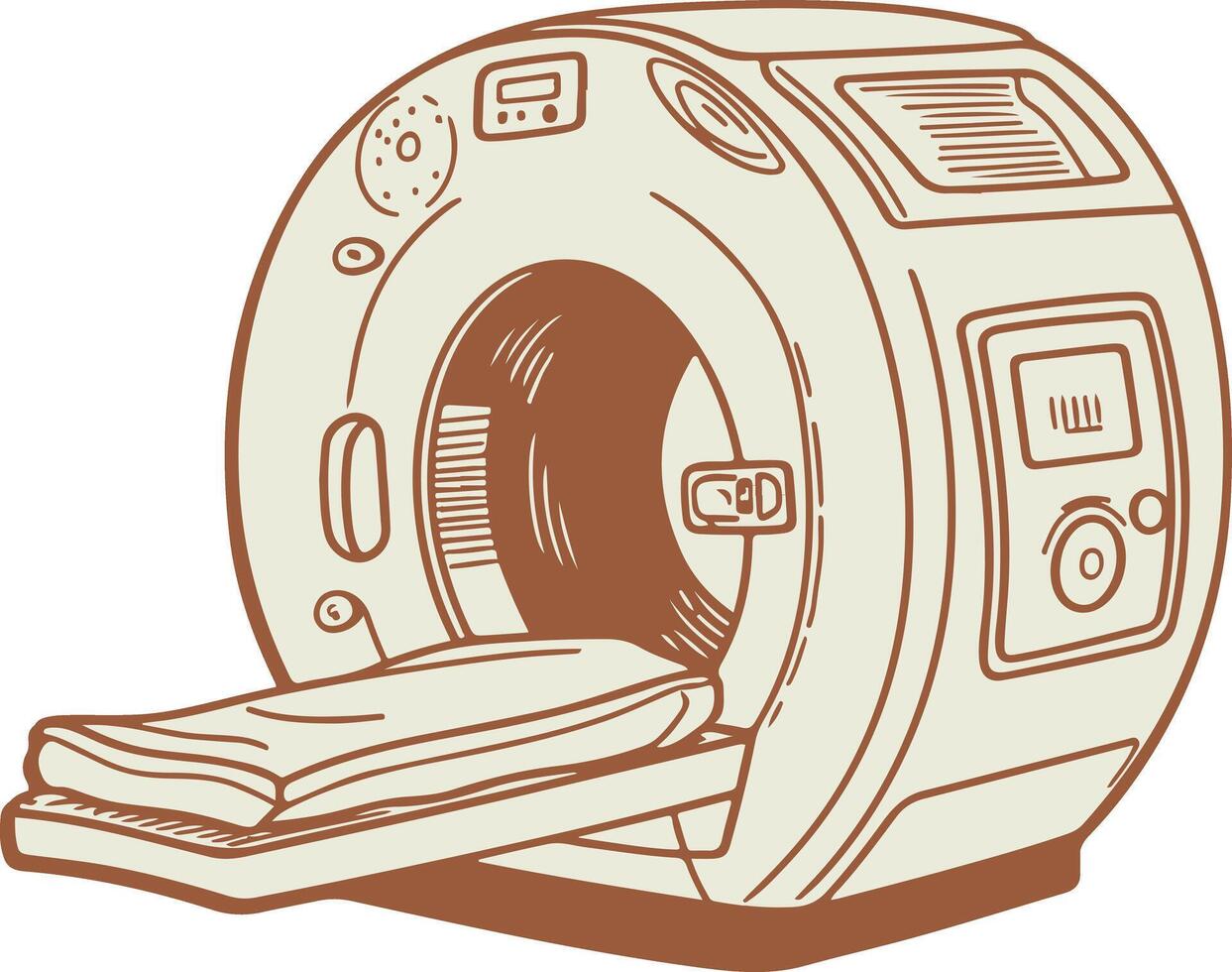 A mri machine vector