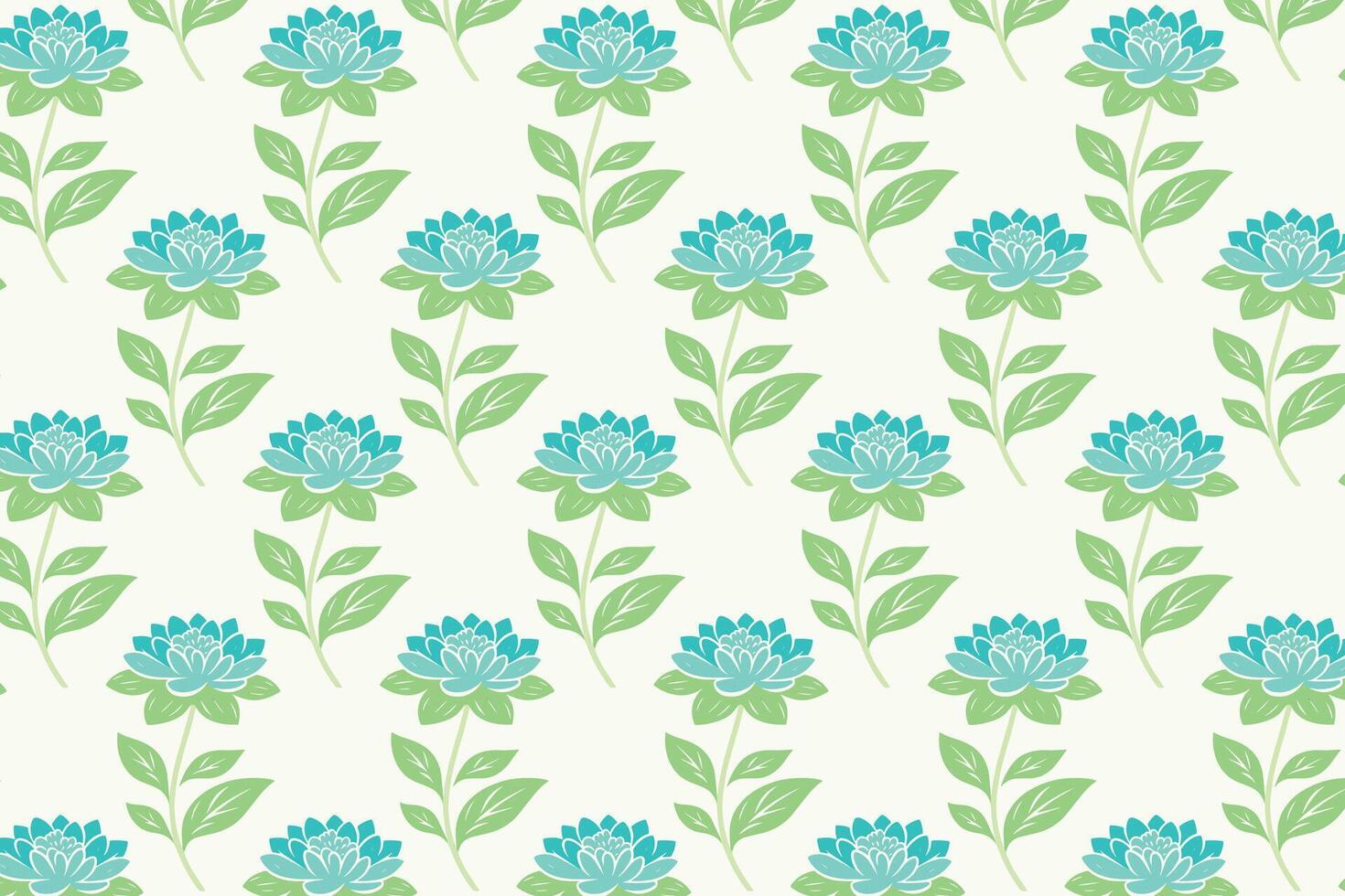 Seamless Floral Pattern with Abstract Botanical Designs and Leaf Motifs Ideal for Fashion Fabrics and Digital Print Applications vector