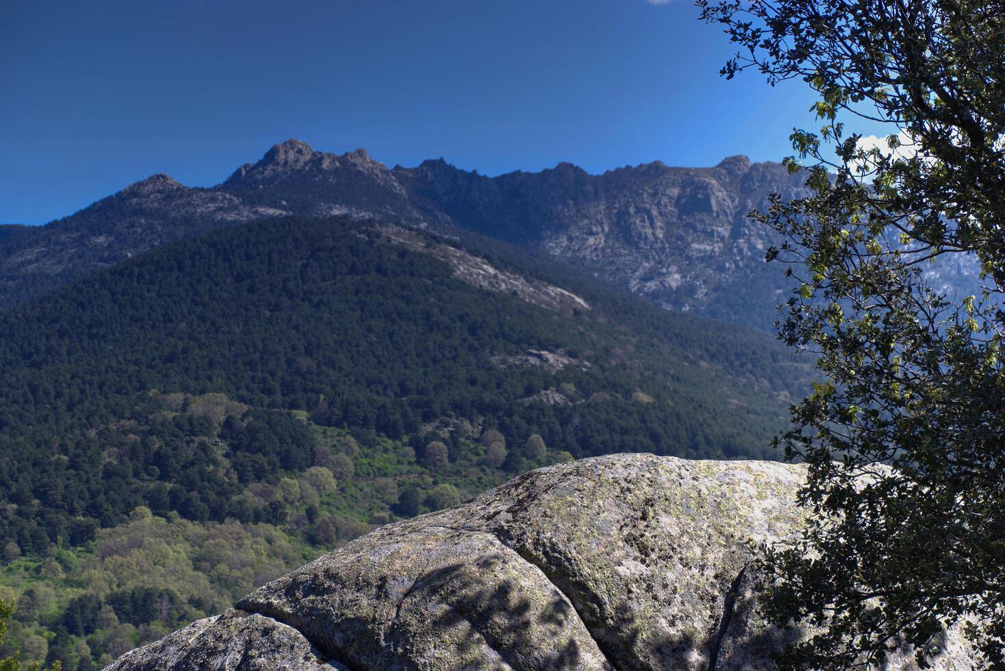 landscape, view, mountains, nature, trees, spain, madrid, outdoo photo