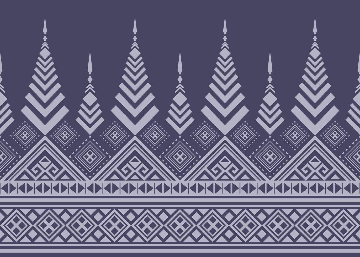 Navy blue Bohemian Navajo Aztec ikat fabric, luxurious kilim rug patterns, traditional vintage runners, fabric decor, wallpaper, or table mats, ancient American heritage and textile charm vector