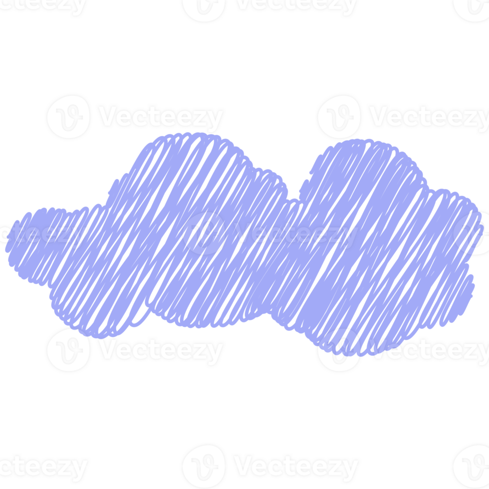 Clouds drawn with chalk or charcoal, children's drawing. png