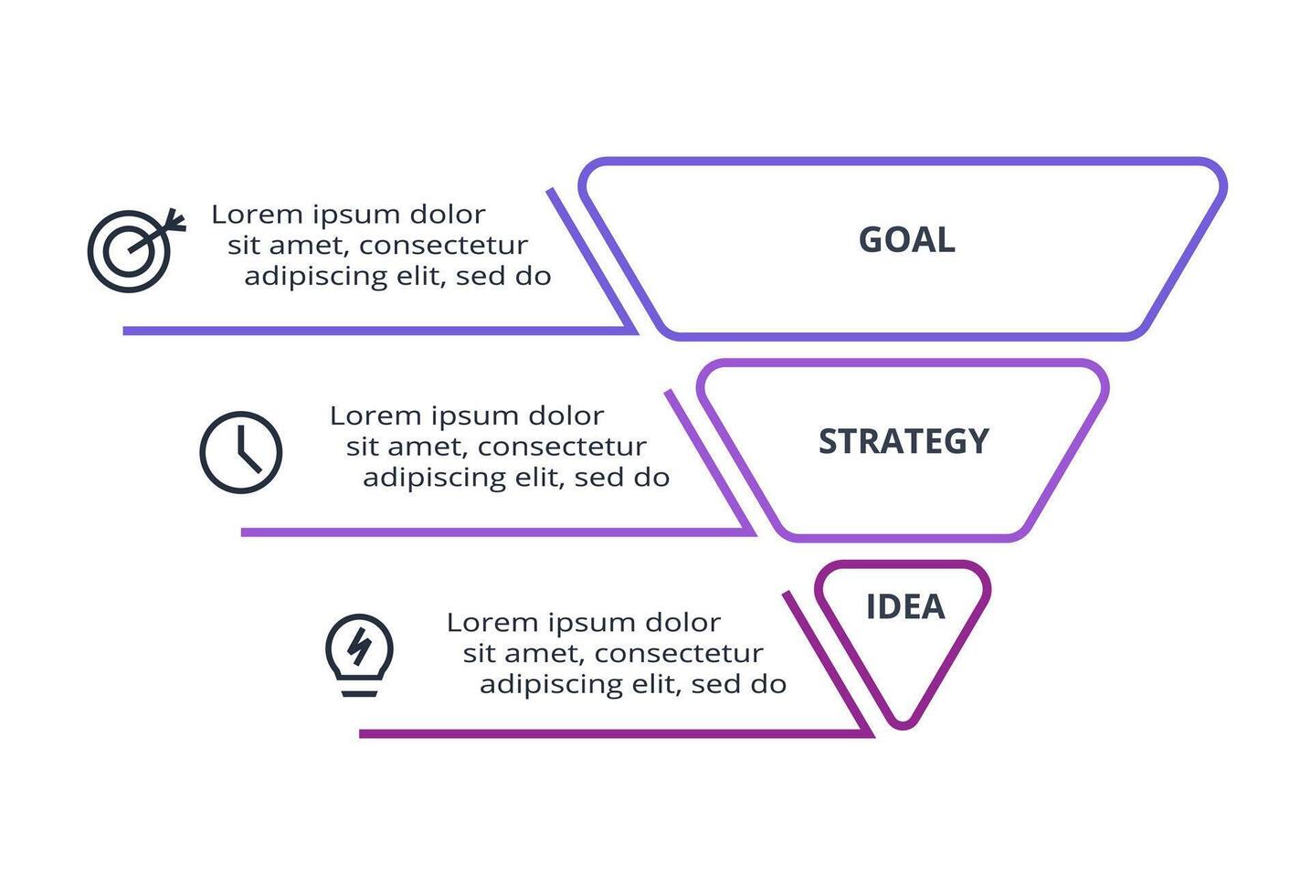Creative concept for infographic with 3 steps, options, parts or processes. Business data visualization. vector