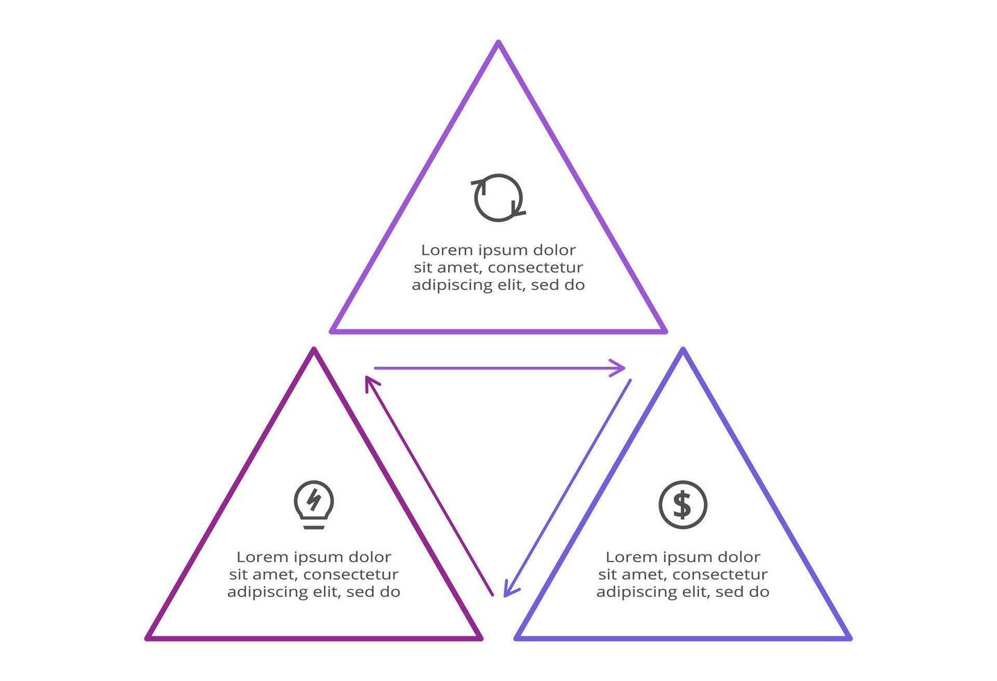 Creative concept for infographic with 3 steps, options, parts or processes. Business data visualization. vector