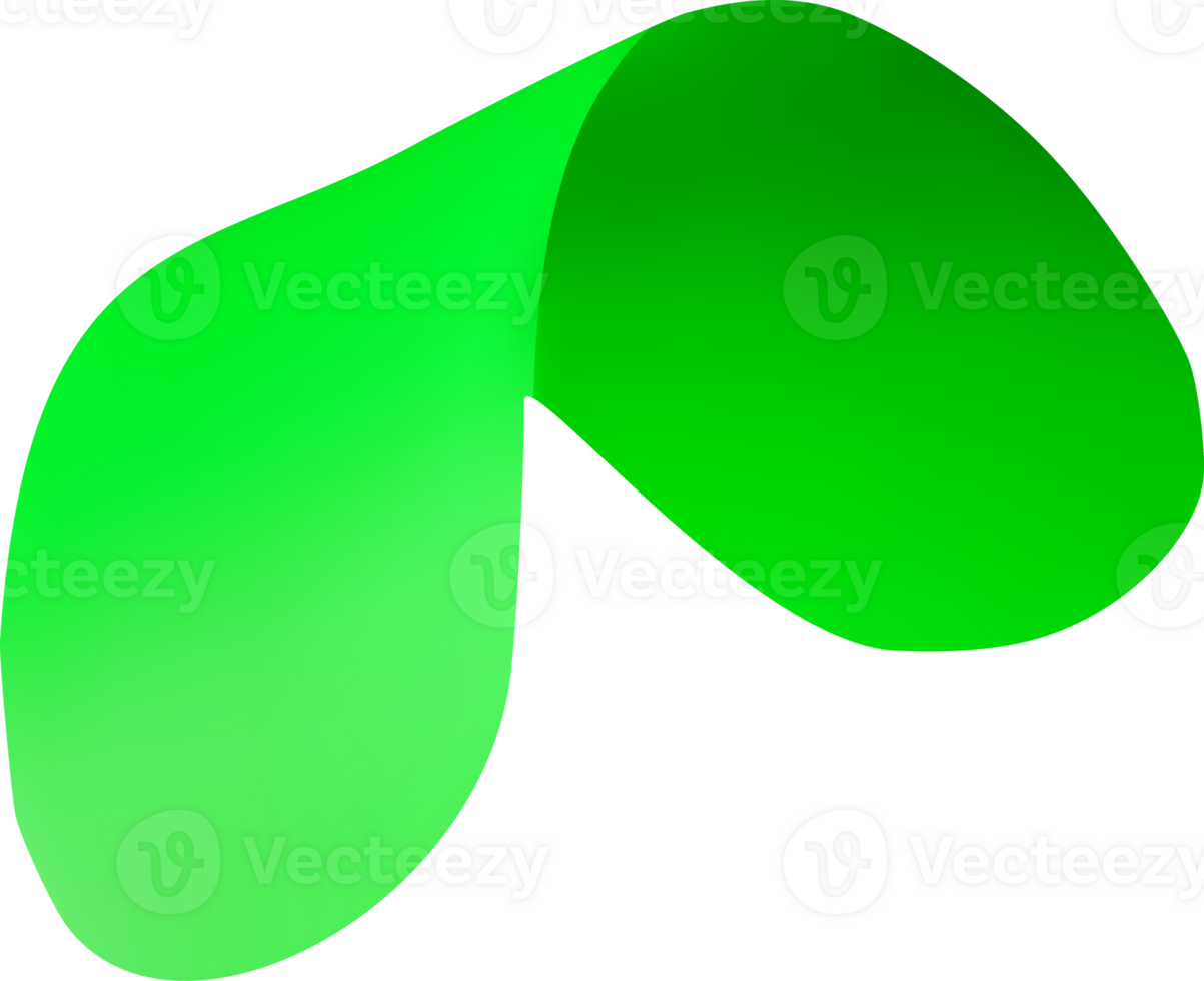 3D party confetti. Colorful green firecracker ribbon png
