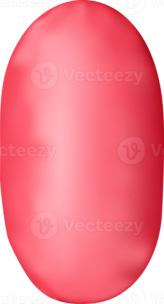 3d red alphabet balloon single letter I png