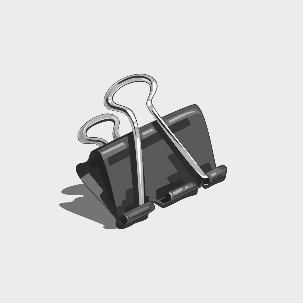 abstract flat binder clip illustration vector