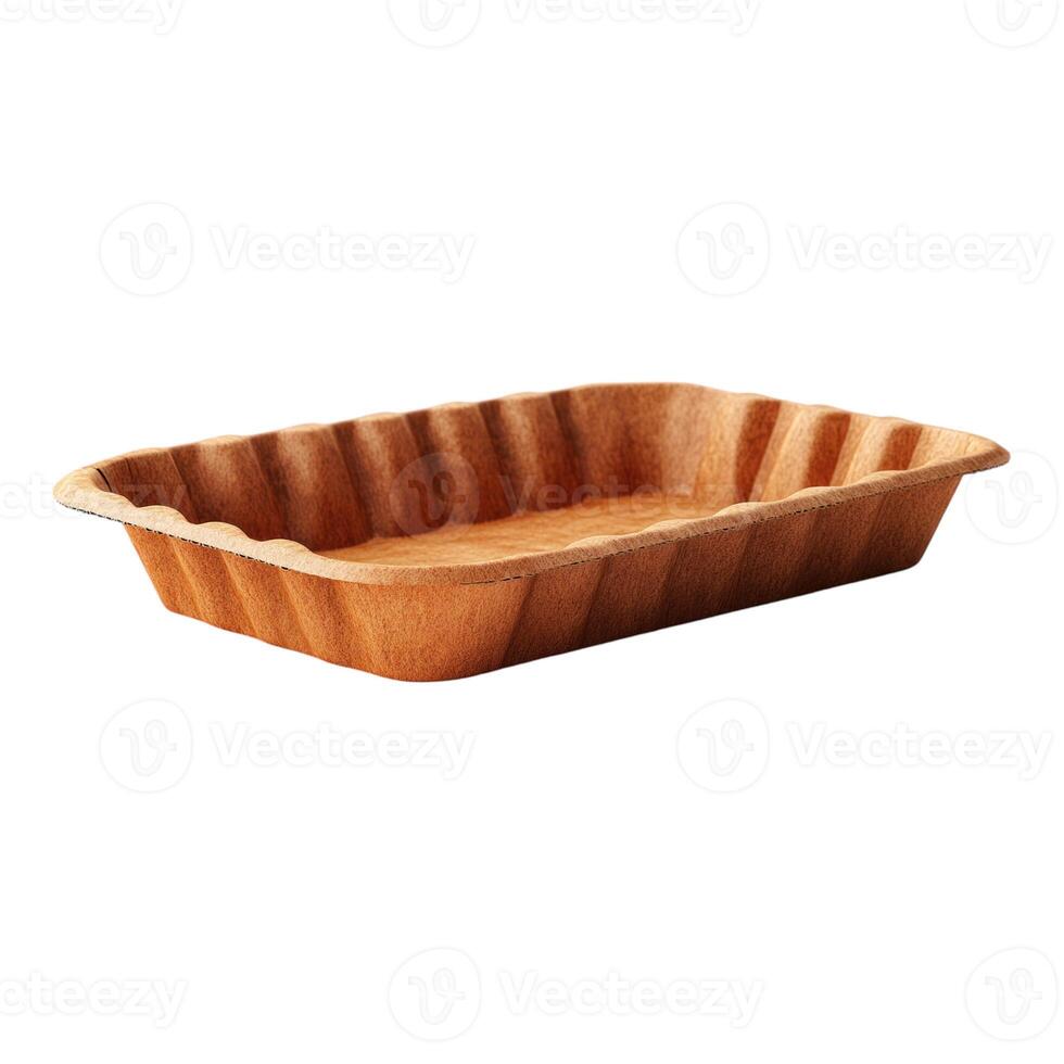 A rectangular wooden baking dish with a lid photo