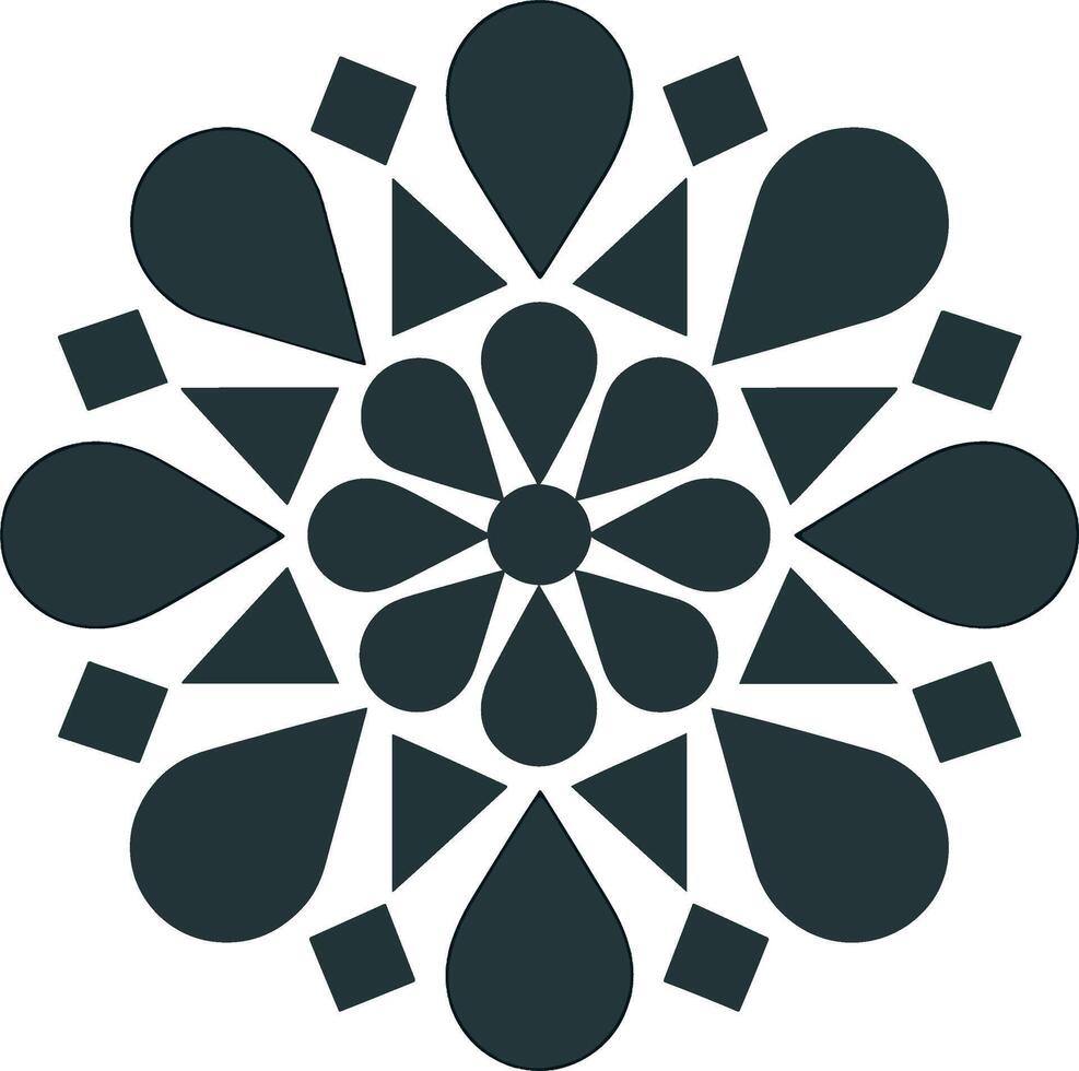 Versatile Mandala Silhouette Illustrations vector