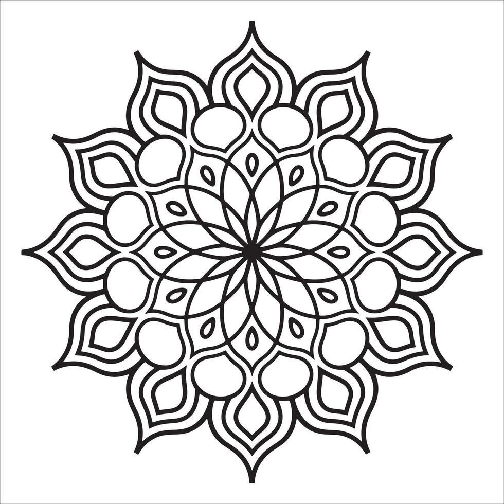 Premium Mandala Silhouette Collection vector