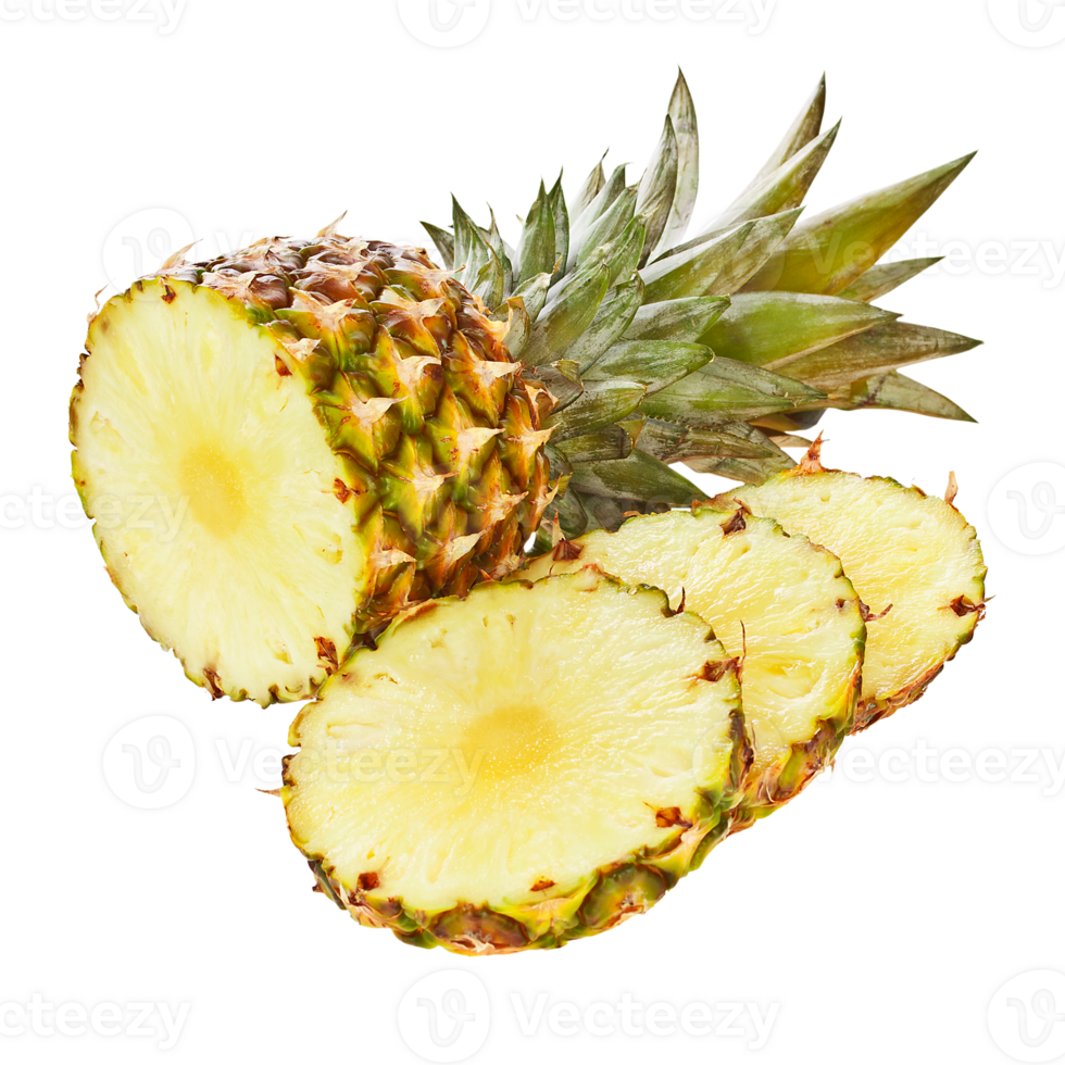 Pineapple fruit sliced png