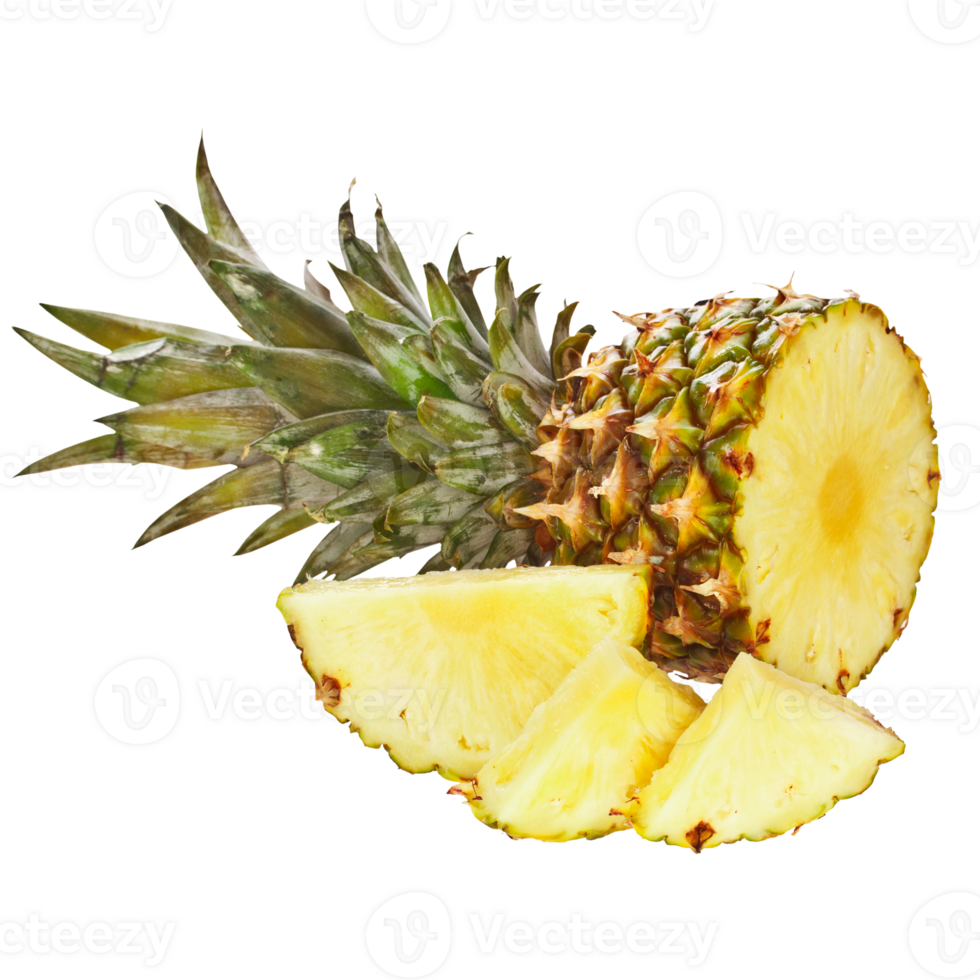 Pineapple with slices png
