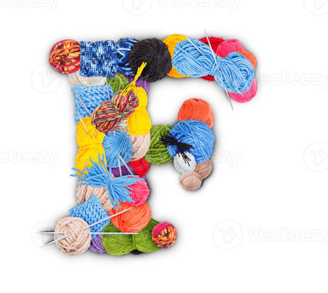 Letter F made for balls png