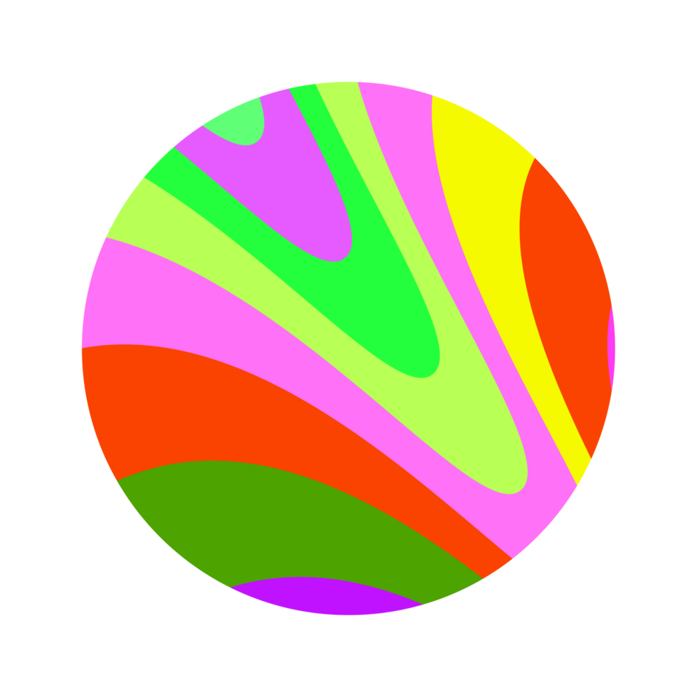 colorful ball with a swirl pattern png