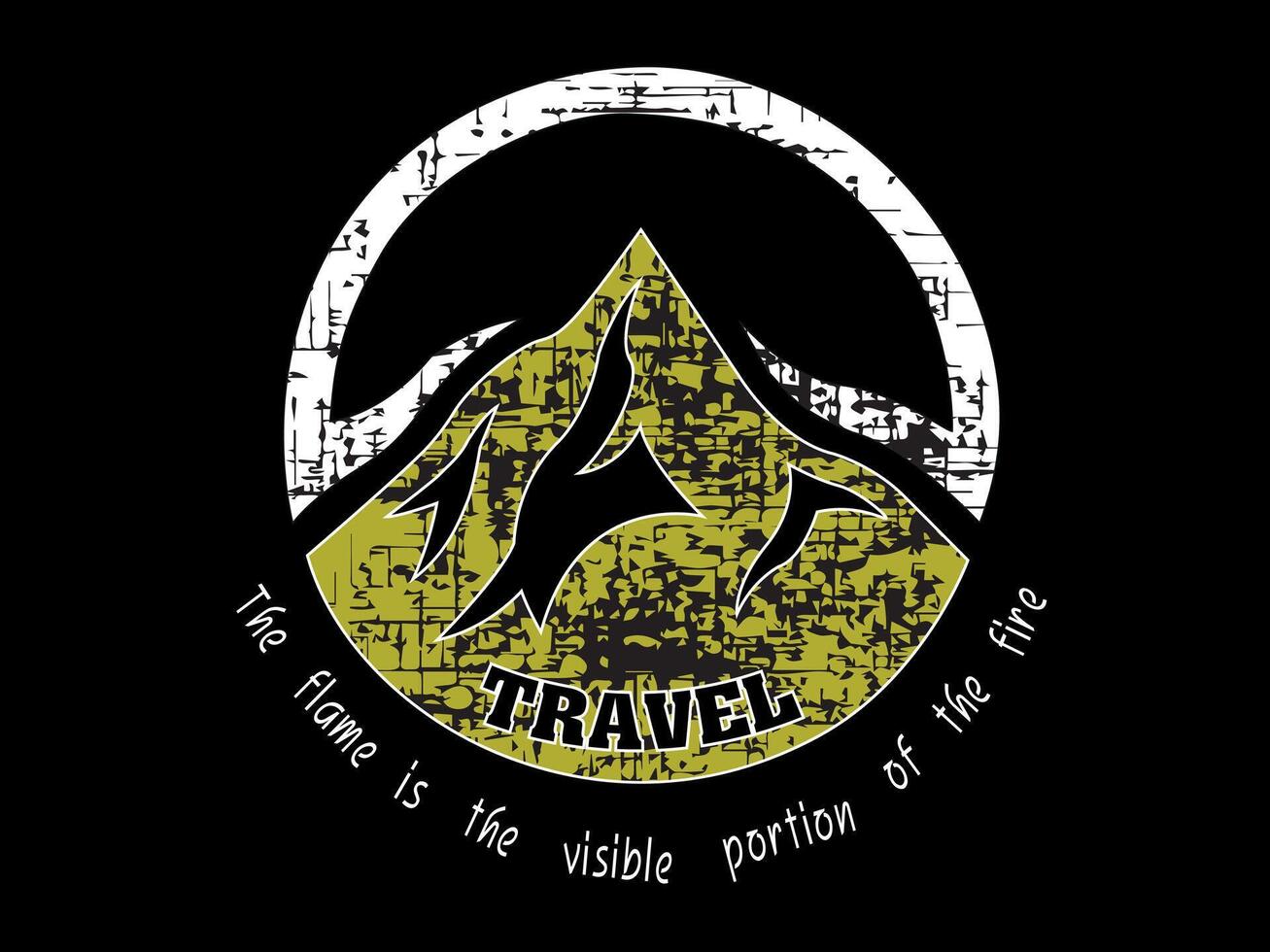 Travel Icon with hill design vector
